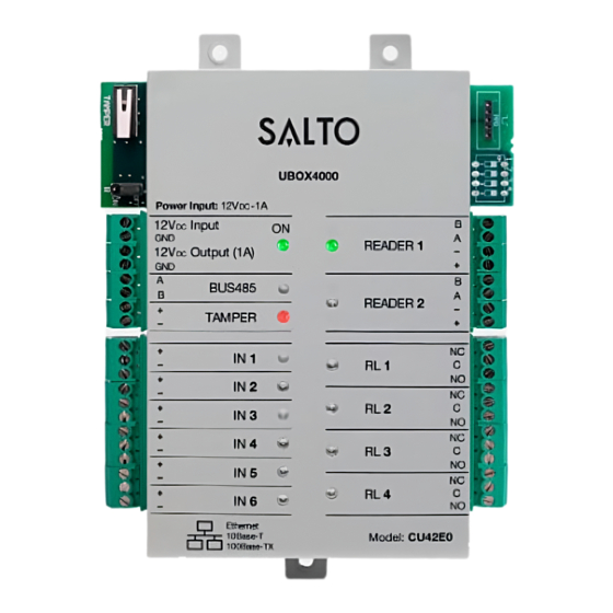 SALTO UBOX4000 INSTALLATION MANUAL Pdf Download ManualsLib