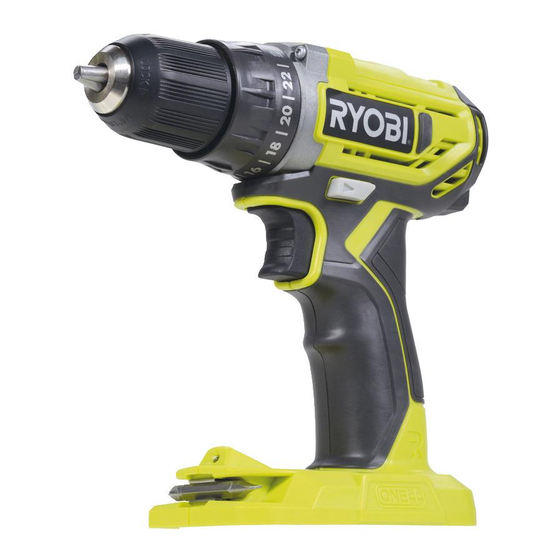 RYOBI R18DD2 ORIGINAL INSTRUCTIONS MANUAL Pdf Download | ManualsLib