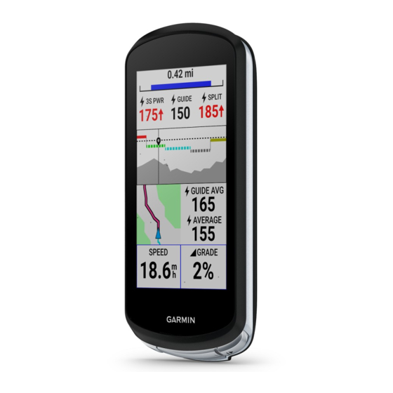 GARMIN EDGE 1040 OWNER'S MANUAL Pdf Download | ManualsLib