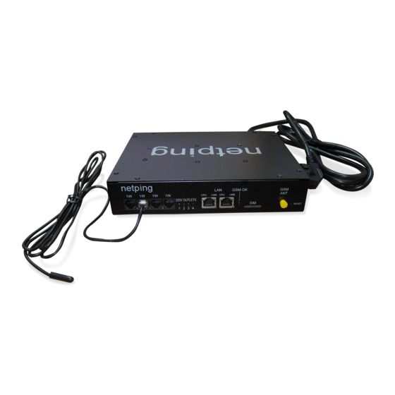 NETPING 4/PWR-220 V4/SMS USER MANUAL Pdf Download | ManualsLib