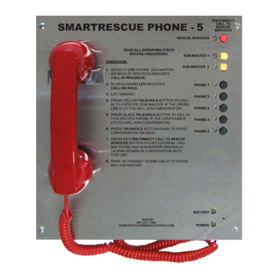 RATH SMARTRESCUE 2500205D INSTALLATION & OPERATION MANUAL Pdf Download