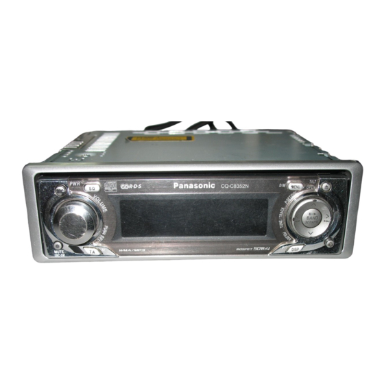 Panasonic CQ-C8352N Service Manual