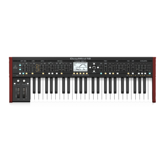 Behringer DeepMind 6 Instructions