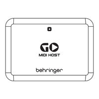 Behringer GO MIDI HOST Quick Start Manual