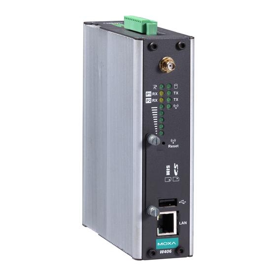 Moxa Technologies W406 Series User Manual