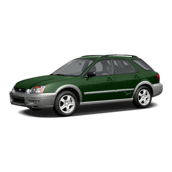 Subaru 2004 Impreza Service Manual