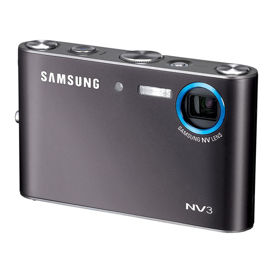 Samsung NV3 - Digital Camera - Compact Manuals