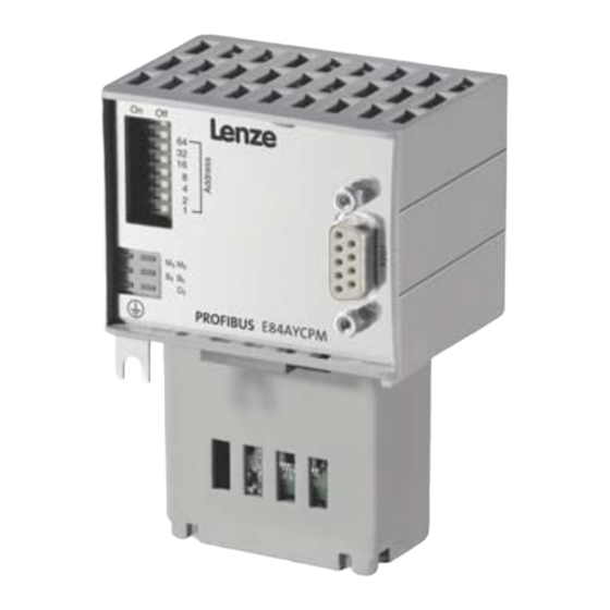 Lenze PROFIBUS E84AYCPM Communications Manual