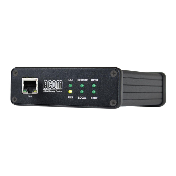 Acom eBox User Manual