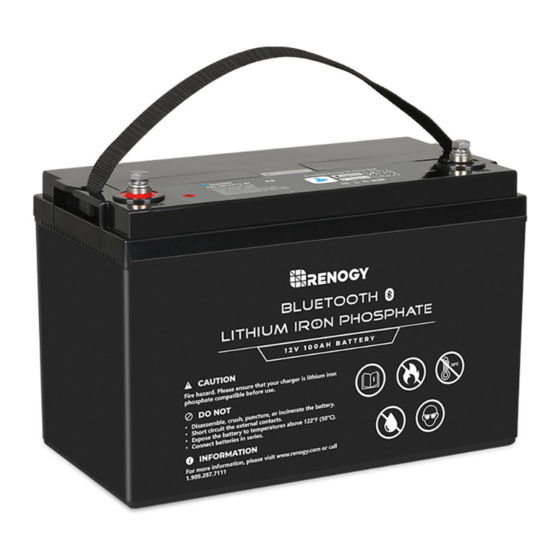 Renogy RBT100LFP12-BT-US Manual