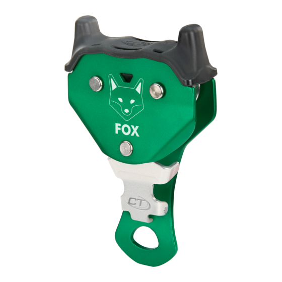 Climbing Technology FOX Instructions For Use Manual