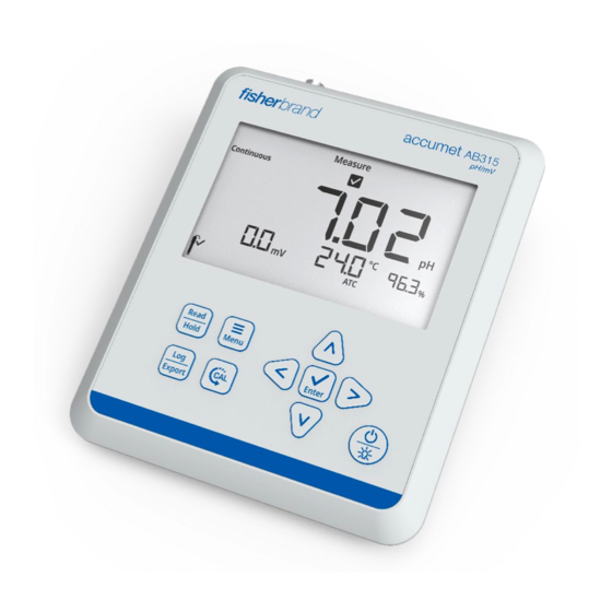 FISHERBRAND ACCUMET AB315 USER MANUAL Pdf Download ManualsLib