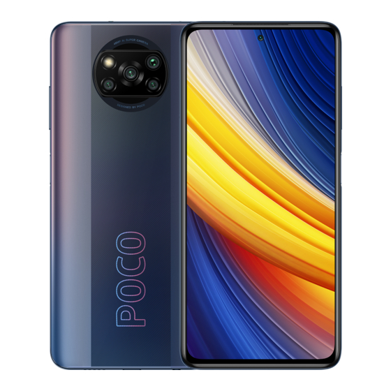 Xiaomi Poco X3 Pro User Manual Pdf Download Manualslib 2089