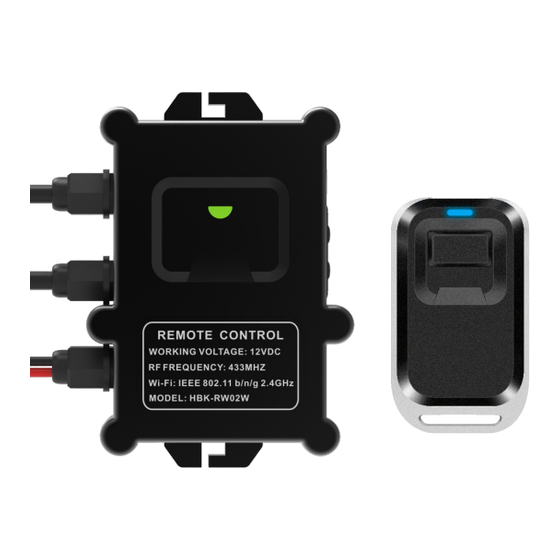 UHPPOTE HBKRW02W USER MANUAL Pdf Download ManualsLib