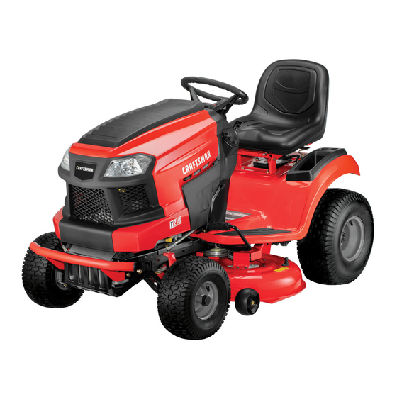 Craftsman t1000 riding online mower manual