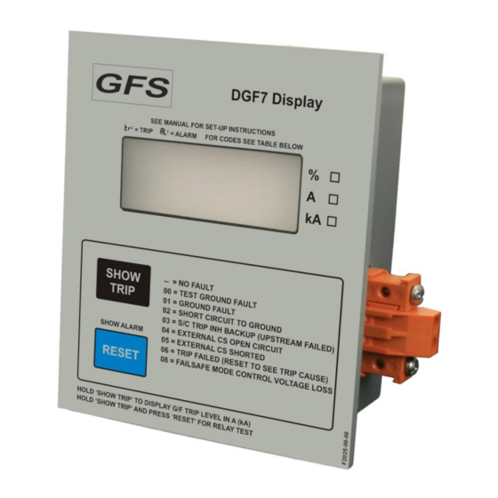 GFS DGF7 Manuals