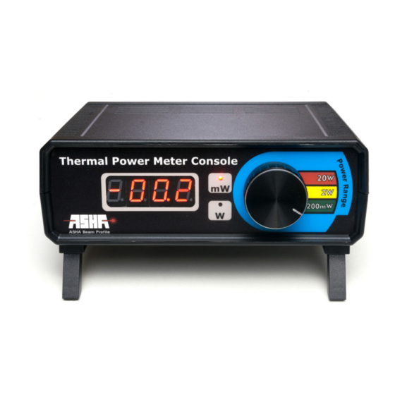 ASHA Beam Profile PMB-201 Manual