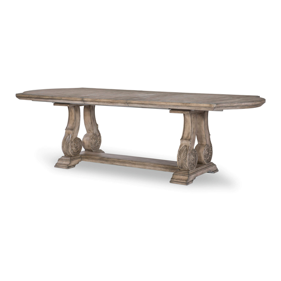 Legacy Classic Furniture TRESTLE TABLE TOP BASE 1630-622 Assembly Instructions