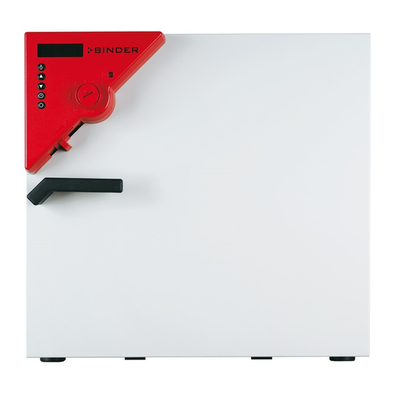 Binder FED 53 Operating Manual