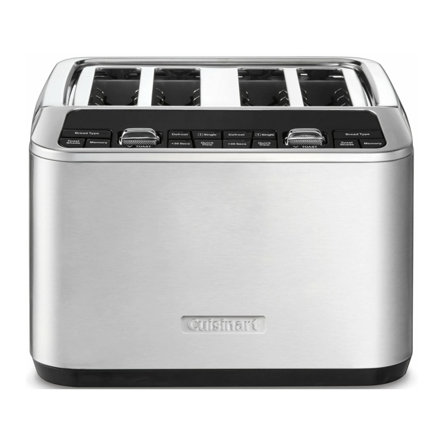 Cuisinart CPT-540 - 4-Slice Motorized Digital Toaster Manual