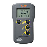 Hanna Instruments HI 93510 Instruction Manual