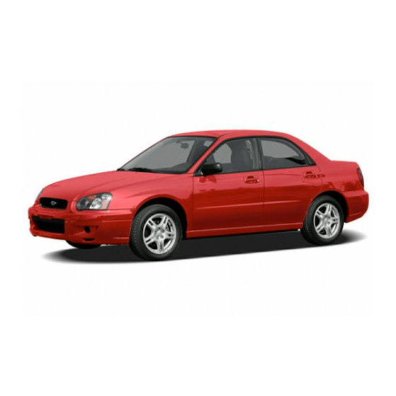 Subaru 2004 Impreza Service Manual