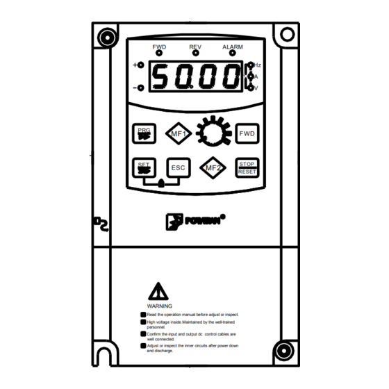 Powtran PI8600 Series Manuals