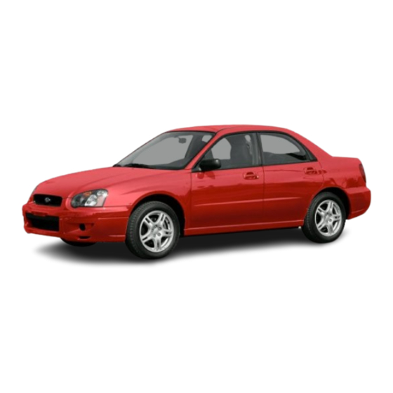 Subaru 2004 Impreza Service Manual