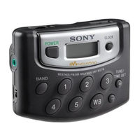 Sony SRF-M37W Operating Instructions