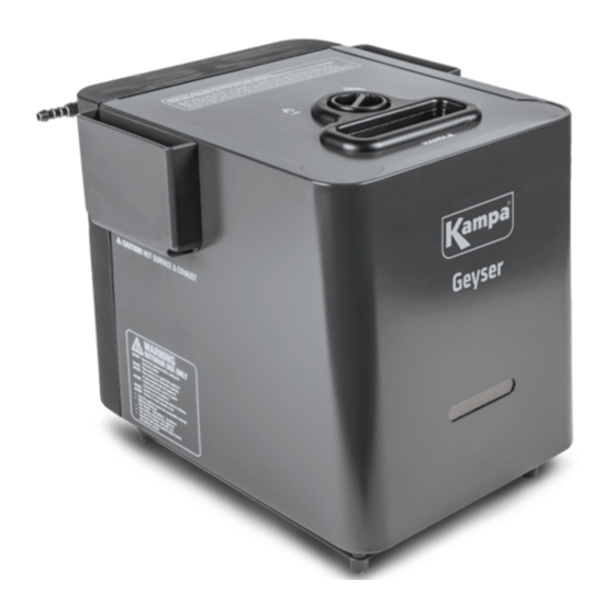 Kampa Geyser Installation And Operating Manual