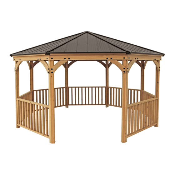 YARDISTRY MERIDIAN OCTAGON YM11924 INSTALLATION AND OPERATING