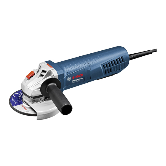 Bosch Professional GWS 11-125 Original Instructions Manual