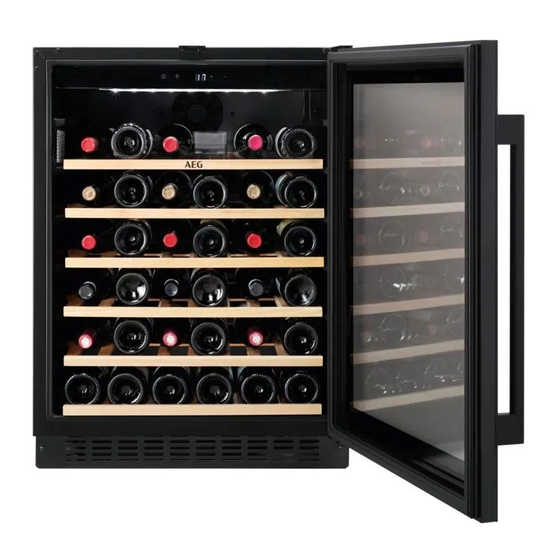 aeg swe66001dg integrated wine cooler