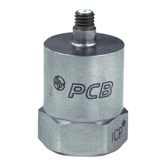 PCB Piezotronics 357B34 Installation And Operating Manual