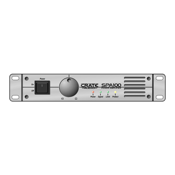 Crate SPA100 User Manual