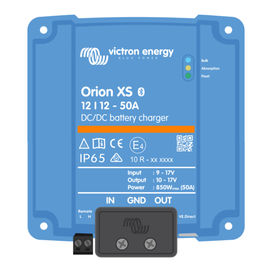 Victron energy Orion XS 12/12-50A Manuals