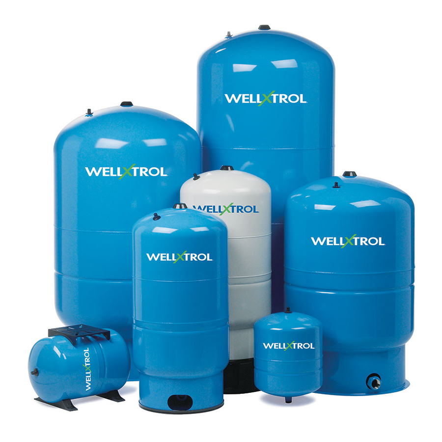 Amtrol Pre-Pressurized Water System Tanks WELL-X-TROL Brochure & Specs