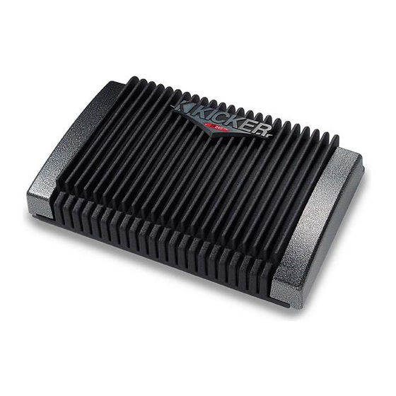 Kicker ZR600 User Manual