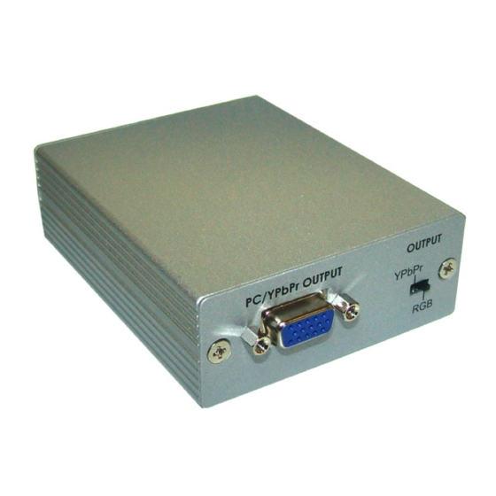 Converters.TV 662 Operation Manual