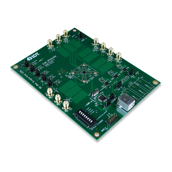 IDT PhiClock 9FGV1001 Evaluation Board Manuals