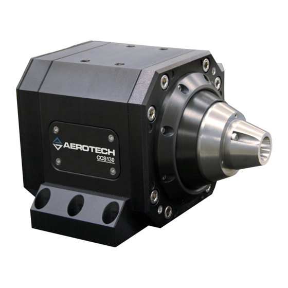 Aerotech CCS Series Rotary Collet Stage Manuals