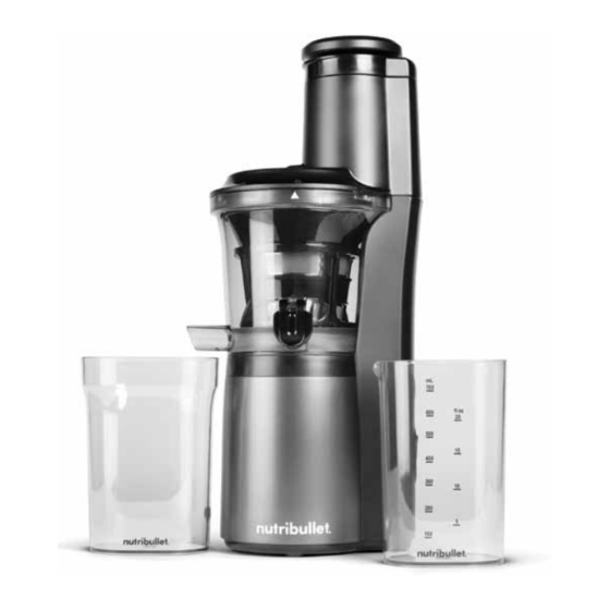 NUTRIBULLET Slow Juicer User Manual