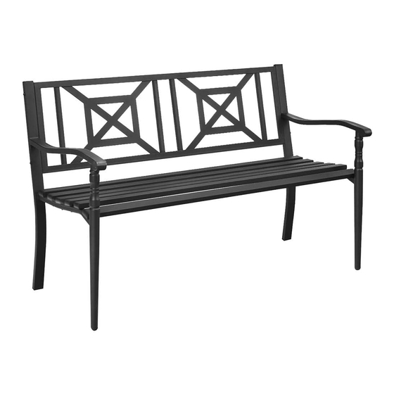 COSTWAY METAL GARDEN BENCH HW66422 USER MANUAL Pdf Download ManualsLib