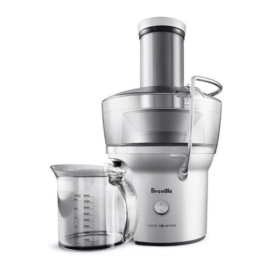 Breville juice fountain compact Manuals