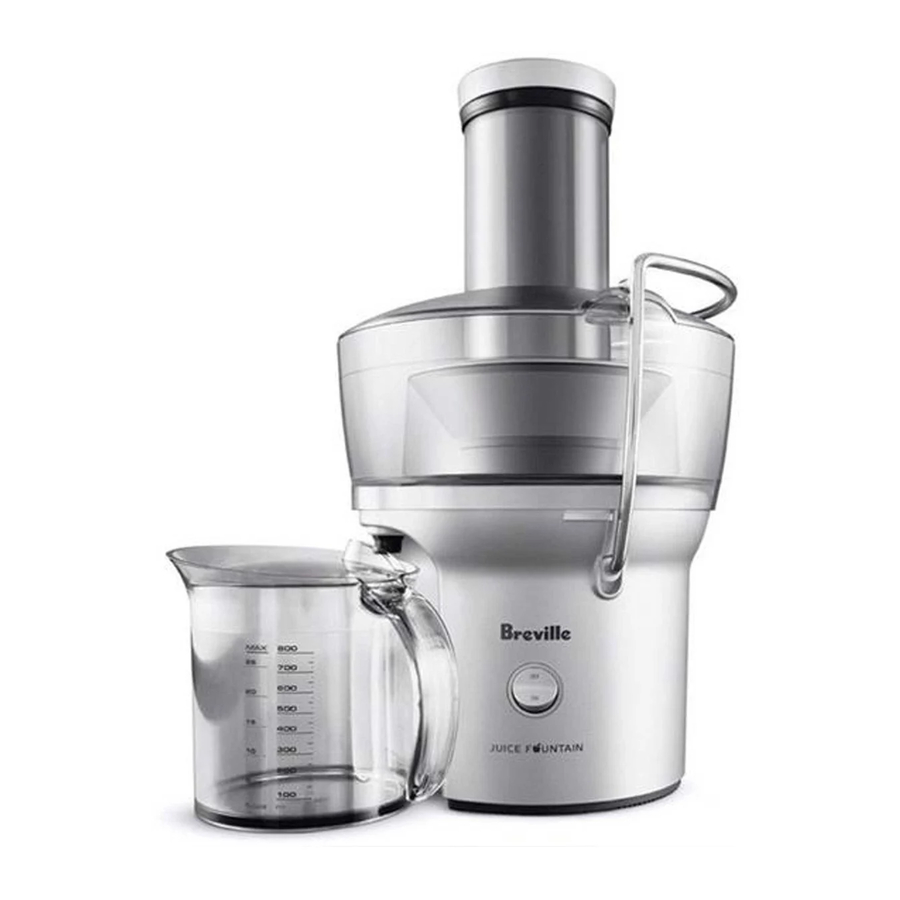 Breville Juice Fountain Compact Manual