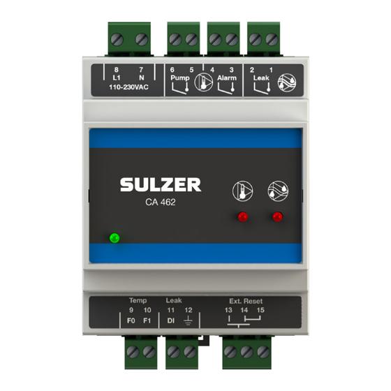 Sulzer ABS CA 462 Installation Manual