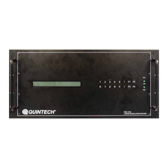 Digisat Quintech RSS 1750 Special Instructions