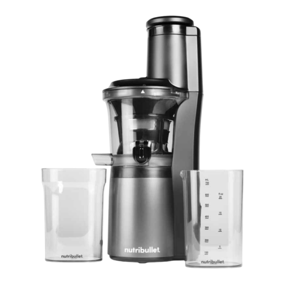 NUTRIBULLET SLOW JUICER User Manual