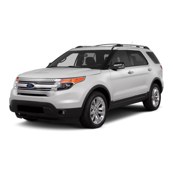 Ford 2015 EXPLORER Quick Reference Manual
