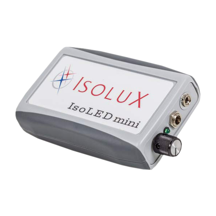 IsoLux IsoLED Mini User Manual